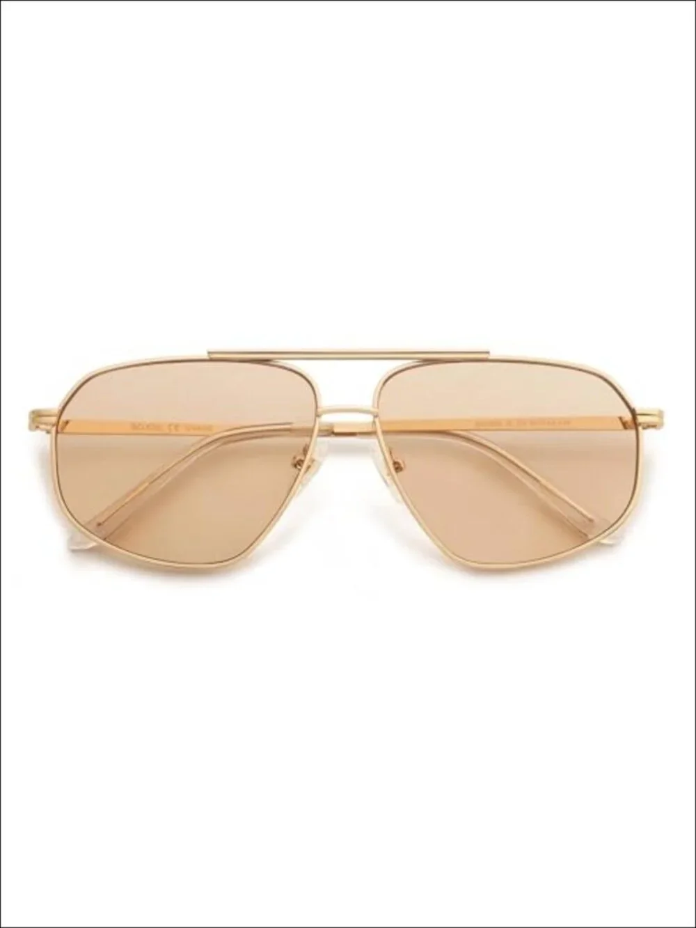 Retro Hexagon Aviator Sunglasses UV400 Metal Frame Full Frame